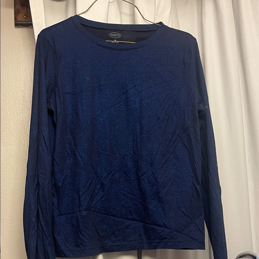 Talbots Deep Blue Long Sleeve Tee